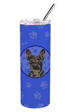 Load image into Gallery viewer, French Bulldog Chocolate  Stainless Steel 20 oz Skinny Tumbler