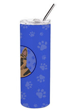 Load image into Gallery viewer, German Shepherd Red and Black  Stainless Steel 20 oz Skinny Tumbler