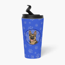 Load image into Gallery viewer, German Shepherd Red and Black  Stainless Steel 16 oz  Tumbler