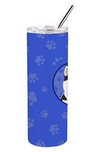 Load image into Gallery viewer, Siberian Husky Black and White #2  Stainless Steel 20 oz Skinny Tumbler