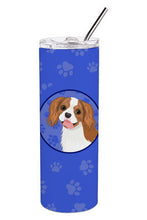 Load image into Gallery viewer, Cavalier King Charles Spaniel Blenheim #2  Stainless Steel 20 oz Skinny Tumbler