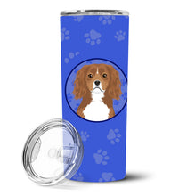 Load image into Gallery viewer, Cavalier King Charles Spaniel Ruby  Stainless Steel 20 oz Skinny Tumbler