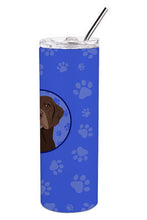 Load image into Gallery viewer, Labrador Retriever Chocolate #2  Stainless Steel 20 oz Skinny Tumbler