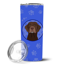Load image into Gallery viewer, Labrador Retriever Chocolate #2  Stainless Steel 20 oz Skinny Tumbler