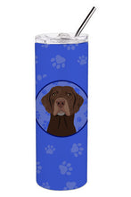 Load image into Gallery viewer, Labrador Retriever Chocolate #2  Stainless Steel 20 oz Skinny Tumbler