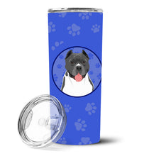Load image into Gallery viewer, Pit Bull Blue #7  Stainless Steel 20 oz Skinny Tumbler