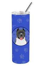 Load image into Gallery viewer, Pit Bull Blue #7  Stainless Steel 20 oz Skinny Tumbler
