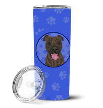 Load image into Gallery viewer, Pit Bull Brindle #1  Stainless Steel 20 oz Skinny Tumbler