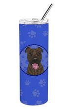 Load image into Gallery viewer, Pit Bull Brindle #1  Stainless Steel 20 oz Skinny Tumbler