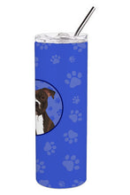 Load image into Gallery viewer, Pit Bull Brindle #2  Stainless Steel 20 oz Skinny Tumbler