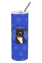 Load image into Gallery viewer, Pit Bull Brindle #2  Stainless Steel 20 oz Skinny Tumbler