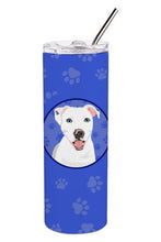 Load image into Gallery viewer, Pit Bull White #1  Stainless Steel 20 oz Skinny Tumbler