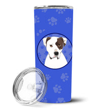 Load image into Gallery viewer, Pit Bull White #2  Stainless Steel 20 oz Skinny Tumbler