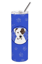 Load image into Gallery viewer, Pit Bull White #2  Stainless Steel 20 oz Skinny Tumbler