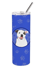 Load image into Gallery viewer, Pit Bull White #3  Stainless Steel 20 oz Skinny Tumbler