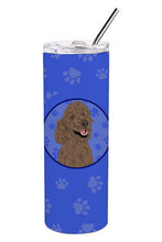 Load image into Gallery viewer, Poodle Standard Brown  Stainless Steel 20 oz Skinny Tumbler