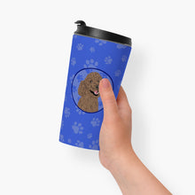 Load image into Gallery viewer, Poodle Standard Brown  Stainless Steel 16 oz  Tumbler