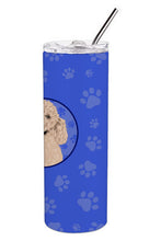 Load image into Gallery viewer, Poodle Standard Cafe Au Lait  Stainless Steel 20 oz Skinny Tumbler