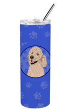 Load image into Gallery viewer, Poodle Standard Cafe Au Lait  Stainless Steel 20 oz Skinny Tumbler