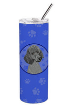 Load image into Gallery viewer, Poodle Standard Gray  Stainless Steel 20 oz Skinny Tumbler