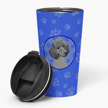 Load image into Gallery viewer, Poodle Standard Gray  Stainless Steel 16 oz  Tumbler