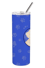 Load image into Gallery viewer, Poodle Toy Cream  Stainless Steel 20 oz Skinny Tumbler
