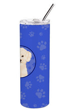 Load image into Gallery viewer, Poodle Toy Cream  Stainless Steel 20 oz Skinny Tumbler