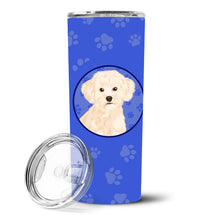 Load image into Gallery viewer, Poodle Toy Cream  Stainless Steel 20 oz Skinny Tumbler
