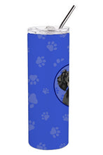 Load image into Gallery viewer, Poodle Toy Grey  Stainless Steel 20 oz Skinny Tumbler
