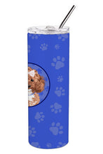Load image into Gallery viewer, Poodle Toy Red  Stainless Steel 20 oz Skinny Tumbler