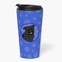 Load image into Gallery viewer, Pug Black #1  Stainless Steel 16 oz  Tumbler