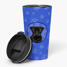 Load image into Gallery viewer, Pug Black #2  Stainless Steel 16 oz  Tumbler