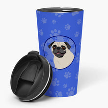 Load image into Gallery viewer, Pug Fawn #2  Stainless Steel 16 oz  Tumbler