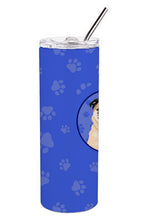 Load image into Gallery viewer, Pug Fawn #5  Stainless Steel 20 oz Skinny Tumbler