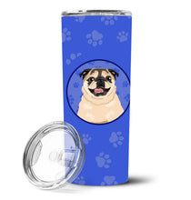 Load image into Gallery viewer, Pug Fawn #5  Stainless Steel 20 oz Skinny Tumbler
