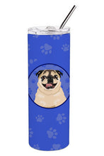 Load image into Gallery viewer, Pug Fawn #5  Stainless Steel 20 oz Skinny Tumbler
