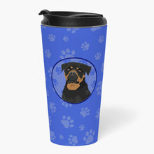 Load image into Gallery viewer, Rottweiler Black and Mahogany  Stainless Steel 16 oz  Tumbler