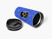 Load image into Gallery viewer, Rottweiler Black and Rust  Stainless Steel 16 oz  Tumbler