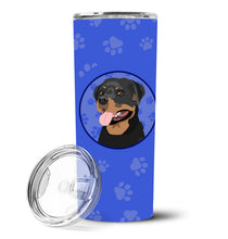 Load image into Gallery viewer, Rottweiler Black and Tan #1  Stainless Steel 20 oz Skinny Tumbler