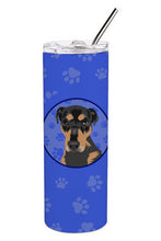 Load image into Gallery viewer, Rottweiler Black and Tan #2  Stainless Steel 20 oz Skinny Tumbler