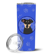 Load image into Gallery viewer, Rottweiler Black and Tan #3  Stainless Steel 20 oz Skinny Tumbler