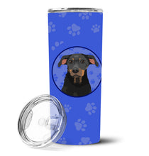 Load image into Gallery viewer, Rottweiler Black and Tan #5  Stainless Steel 20 oz Skinny Tumbler