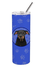 Load image into Gallery viewer, Rottweiler Black and Tan #5  Stainless Steel 20 oz Skinny Tumbler