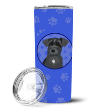 Load image into Gallery viewer, Schnauzer Black #1  Stainless Steel 20 oz Skinny Tumbler