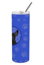 Load image into Gallery viewer, Schnauzer Black #2  Stainless Steel 20 oz Skinny Tumbler