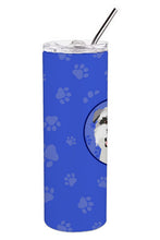Load image into Gallery viewer, Schnauzer Salt and Pepper #2  Stainless Steel 20 oz Skinny Tumbler