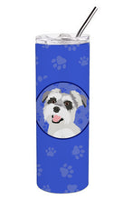 Load image into Gallery viewer, Schnauzer Salt and Pepper #2  Stainless Steel 20 oz Skinny Tumbler