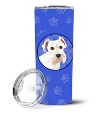 Load image into Gallery viewer, Schnauzer White #1  Stainless Steel 20 oz Skinny Tumbler