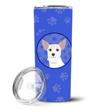 Load image into Gallery viewer, Schnauzer White #2  Stainless Steel 20 oz Skinny Tumbler