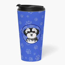 Load image into Gallery viewer, Shih-Tzu Black and White #2  Stainless Steel 16 oz  Tumbler